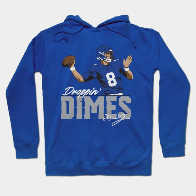 Daniel Jones Droppin' Dimes Hoodie by Chunta_Design